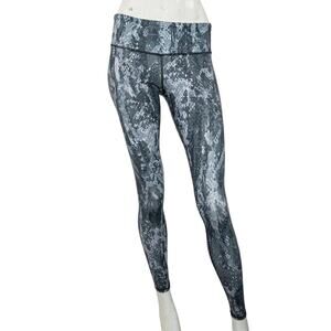 ALO Yoga Women's Airbrush Snake Leggings blue gray Size XS